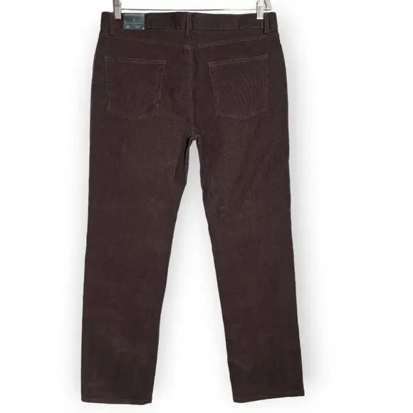 NWT Brooks Brothers Corduroy Pants SIZE 36 x 32 Brown Straight Leg NEW